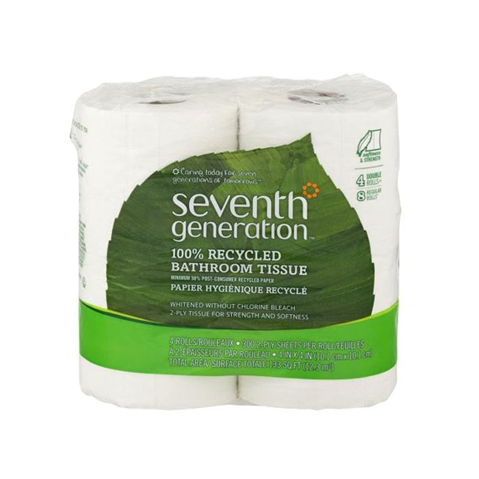 Seventh Generation – 100% Recycled Bathroom Tissue, 4-Pack
