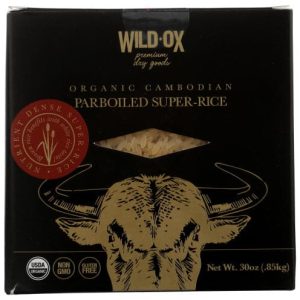 Wild Ox – Organic Cambodian Parboiled Super Rice, 30 oz | Pack of 6
