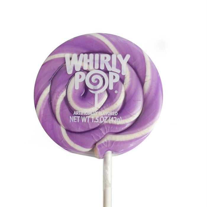 Lavender & White Whirly Pops – 1.5 oz