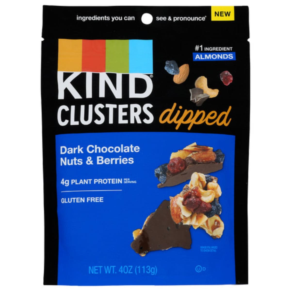 Kind – Cluster Dark Chocolate Nuts & Berries 4 OZ – Pack of 8