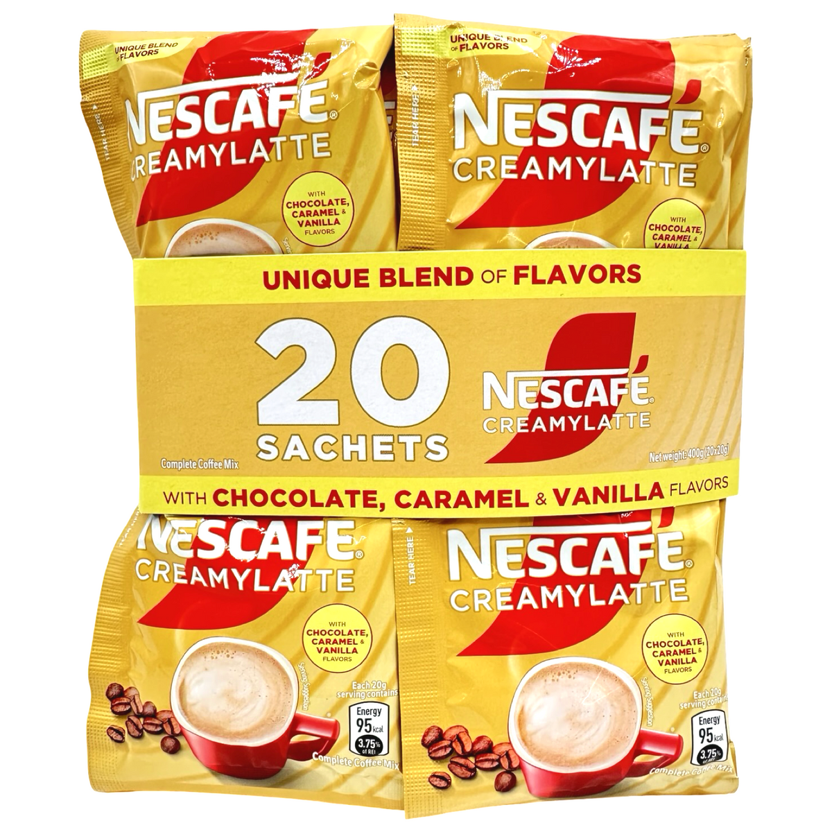 Nescafe – Creamy Latte – 20 Pack Sachet Servings – 400 G