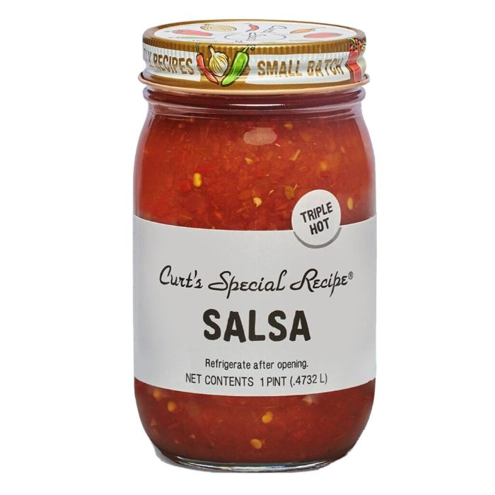 Curts – Salsa Triple Hot, 16 Floz (Pack of 6)
