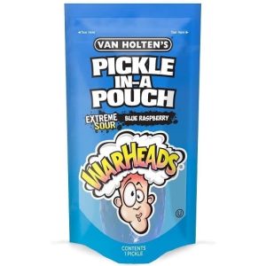 Van Holten’s Warheads Pickle in a Pouch Extreme Sour Blue Raspberry