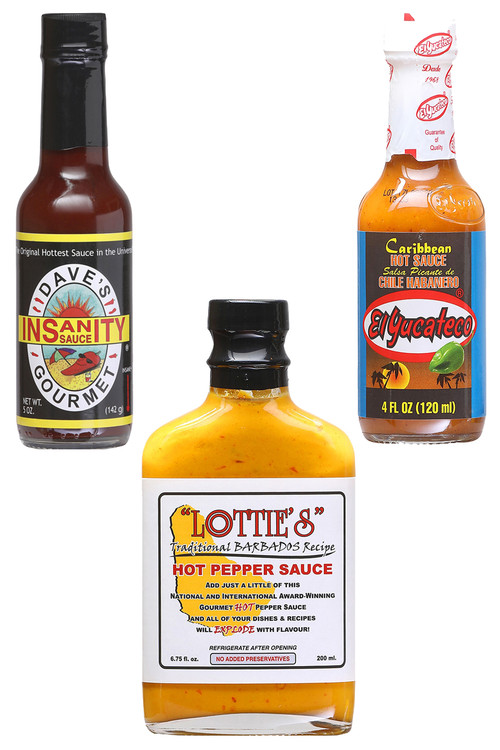 Hot Ones Season 1 Hot Sauce Set 1, 1/5oz, 1/4oz, 1/6.75oz.