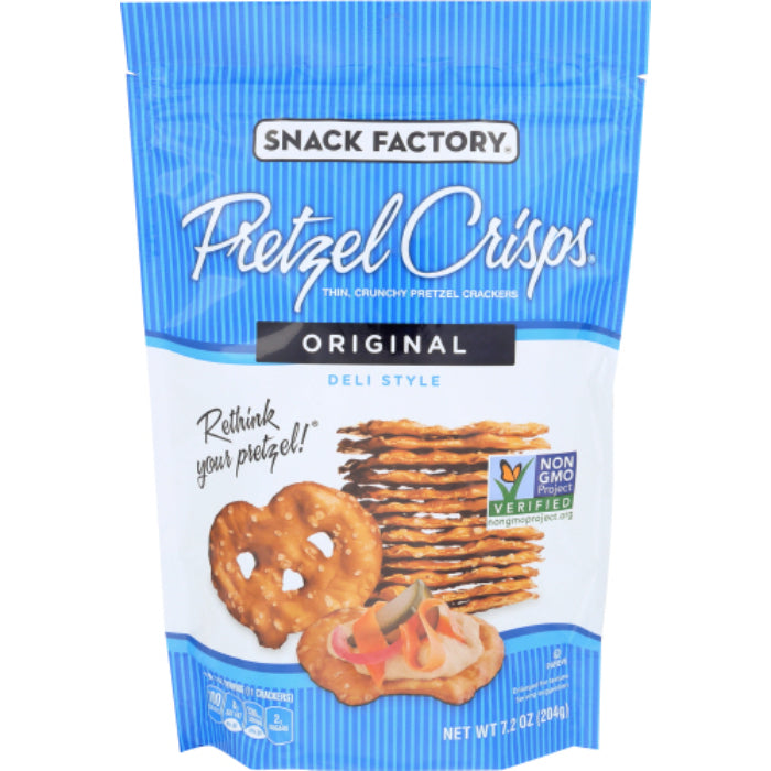 Snack Factory – Pretzel Crisp Original, 7.2 Oz | Pack of 12