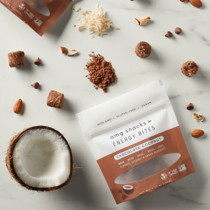 AMG Snacks Chocolate Coconut Energy Bites Pack – 6 Packs x 4 oz case