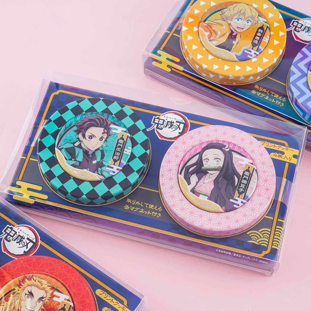 Demon Slayer Magnet Cookie Tin Can Set – 2 pcs