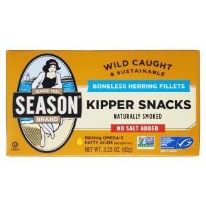 Season Brand No Salt Added Kipper Snacks – 3.25oz.