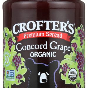 Crofter’s – Organic Premium Spread Concord Grape, 16.5oz | Pack of 6