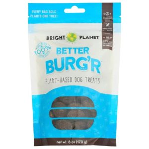 Bright Planet – Treat Dog Plant Based Better Burg’r, 6 Oz (Pack Of 12)