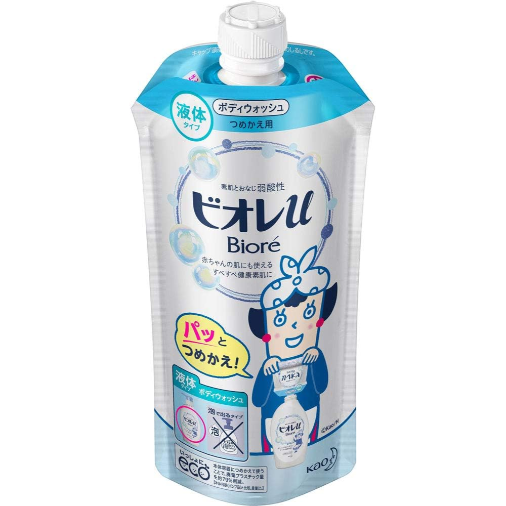 Bioré U Body Wash Refill 340ml Gentle & Refreshing – Made in JAPAN – Tokyo Sakura Mall