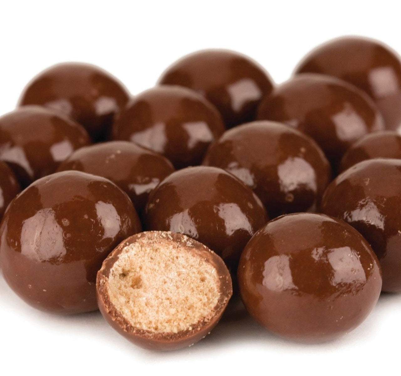 Reduced Sugar Milk Chocolate Malt Balls – 8 oz Bag