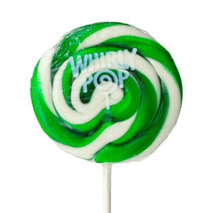 Dark Green & White Whirly Pops – 1.5 oz