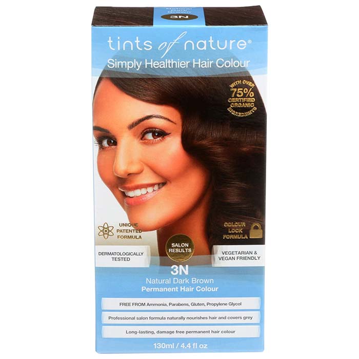 Tints of Nature – 3N Natural Dark Brown Permanent Hair Dye, 4.4 fl oz