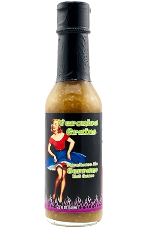 Veronica Grains Farmhouse Ale Serrano Hot Sauce, 5oz.