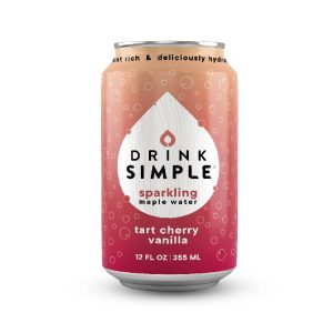 Drink Simple 12 oz. Tart Cherry Vanilla Sparkling Maple Water – 12 Pack
