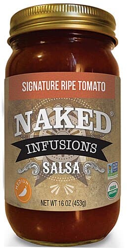 Naked Infusions – Signature Ripe Tomato Medium Salsa, 16 oz | Pack of