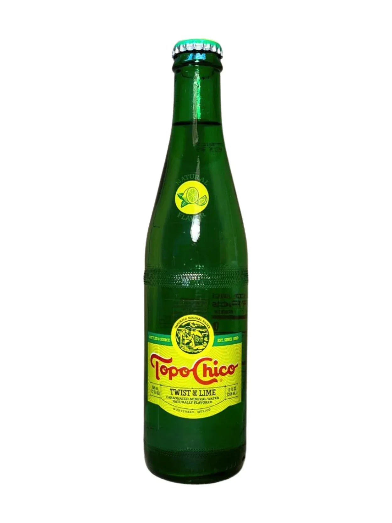 Topo Chico – Sparkling Mineral Water with Lime (Glass), 12 fl oz | Pac