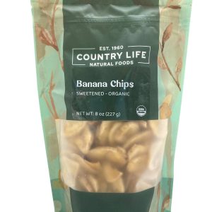 Banana Chips, Sweetened, Organic