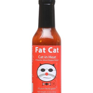 Hot Sauce Fat Cat in Heat Chipotle Ghost pepper Blend 5 oz Heat 10