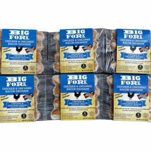 Big Fork Bacon Sausage 4-Pack Pouch – 6 pouches x 4-pack case