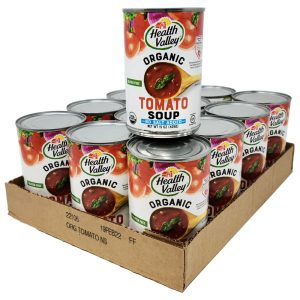 Case of 12 Health Valley No Salt Added Tomato Soup