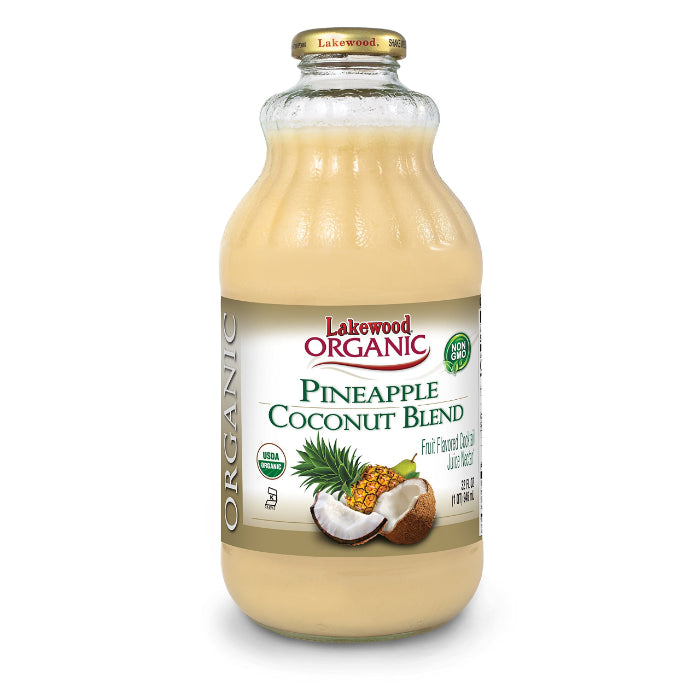 Lakewood – Organic Pineapple Coconut Juice, 32 fl oz | Pack of 6