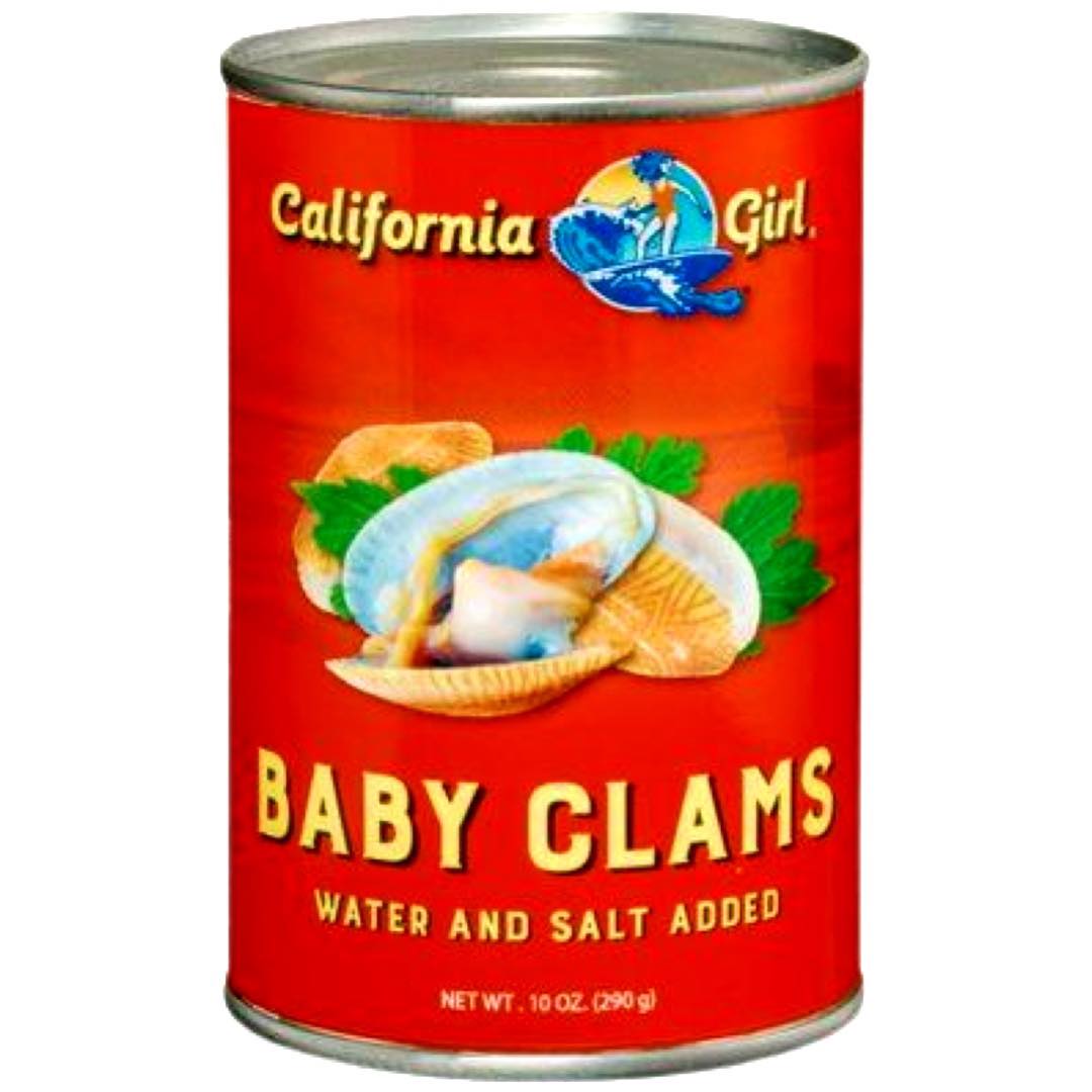 California Girl – Baby Clams – Water and Salt Added – 10 OZ