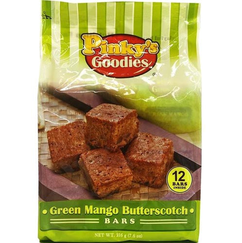 Pinky’s Goodies – Green Mango Butterscotch Bars – 12 Pieces – 7.60 OZ