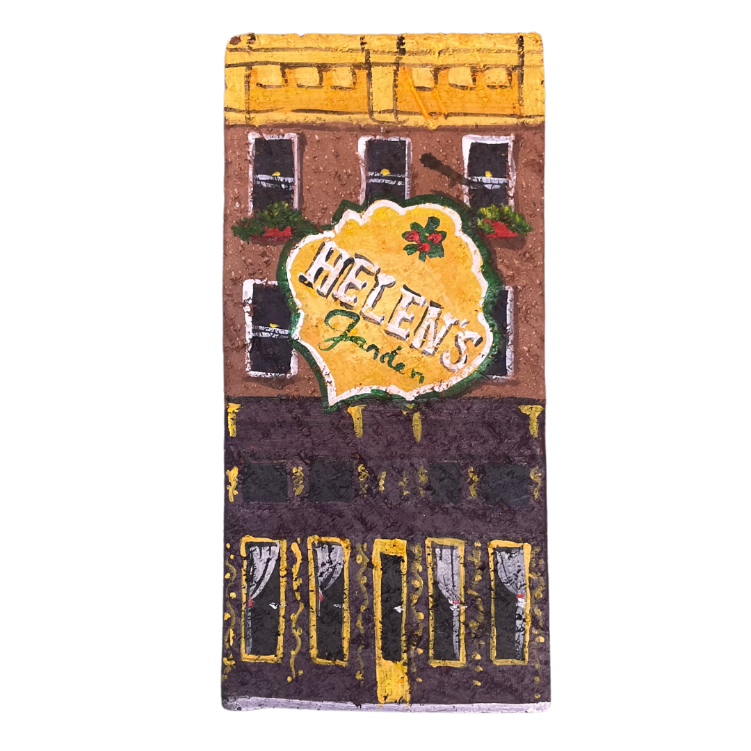 Linda Amtmann Hand Painted Brick – Helen’s Garden