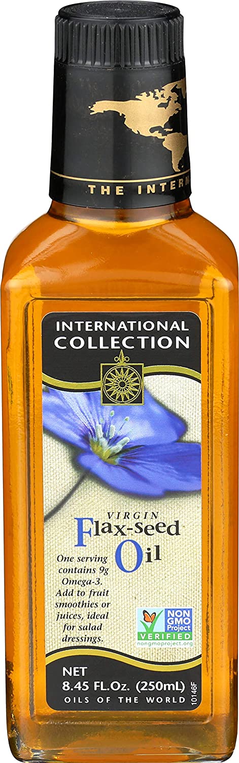 International Collection – Flaxseed Oil Virgin, 8.45 Fl Oz | Pack of 6