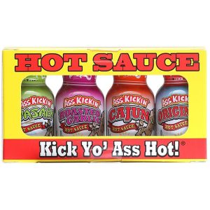 Ass Kickin’ Mini Hot Sauce 4 Pack, 4/.75oz.
