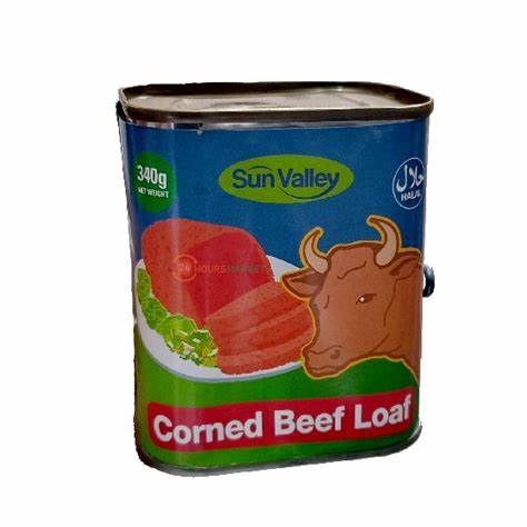 UNBRANDED Sun Valley Corned Beef 340g – High-Quality Canned Meat