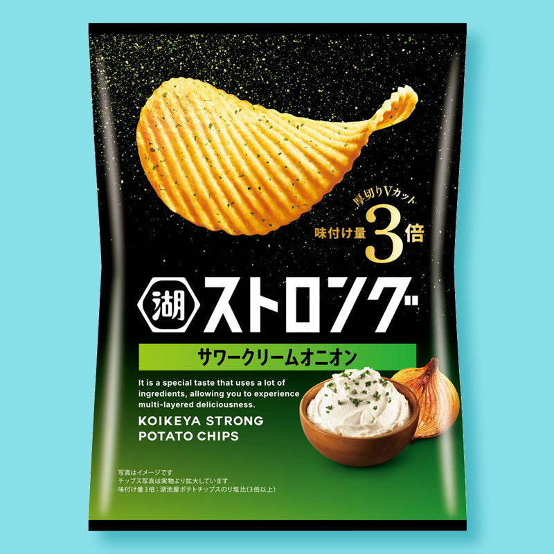 Koikeya Strong Potato Chips – Sour Cream Onion