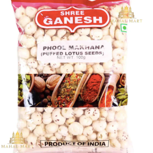 Shree Ganesh Makhana Phool Makhana, Fox Nut, Popped Lotus Seed, 100g
