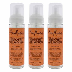 SheaMoisture Coconut & Hibiscus Curl Mousse (7.5 oz, Pack of 3)