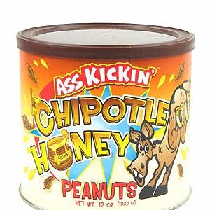 Ass Kickin Chipotle Honey Peanuts, 12oz.