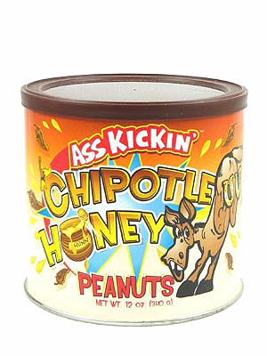 Ass Kickin Chipotle Honey Peanuts, 12oz.