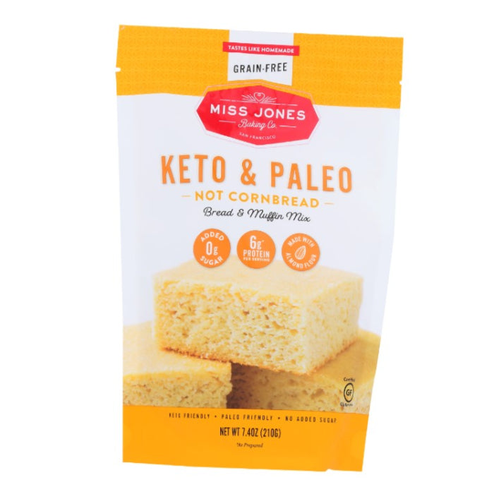 Miss Jones Baking Co. Not Cornbread Muffin Mix 7.4 oz – Pack of 6