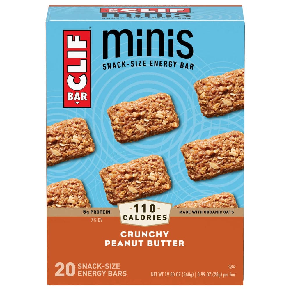 Clif – Energy Bar Minis Crunchy Peanut Butter, 20 Bars