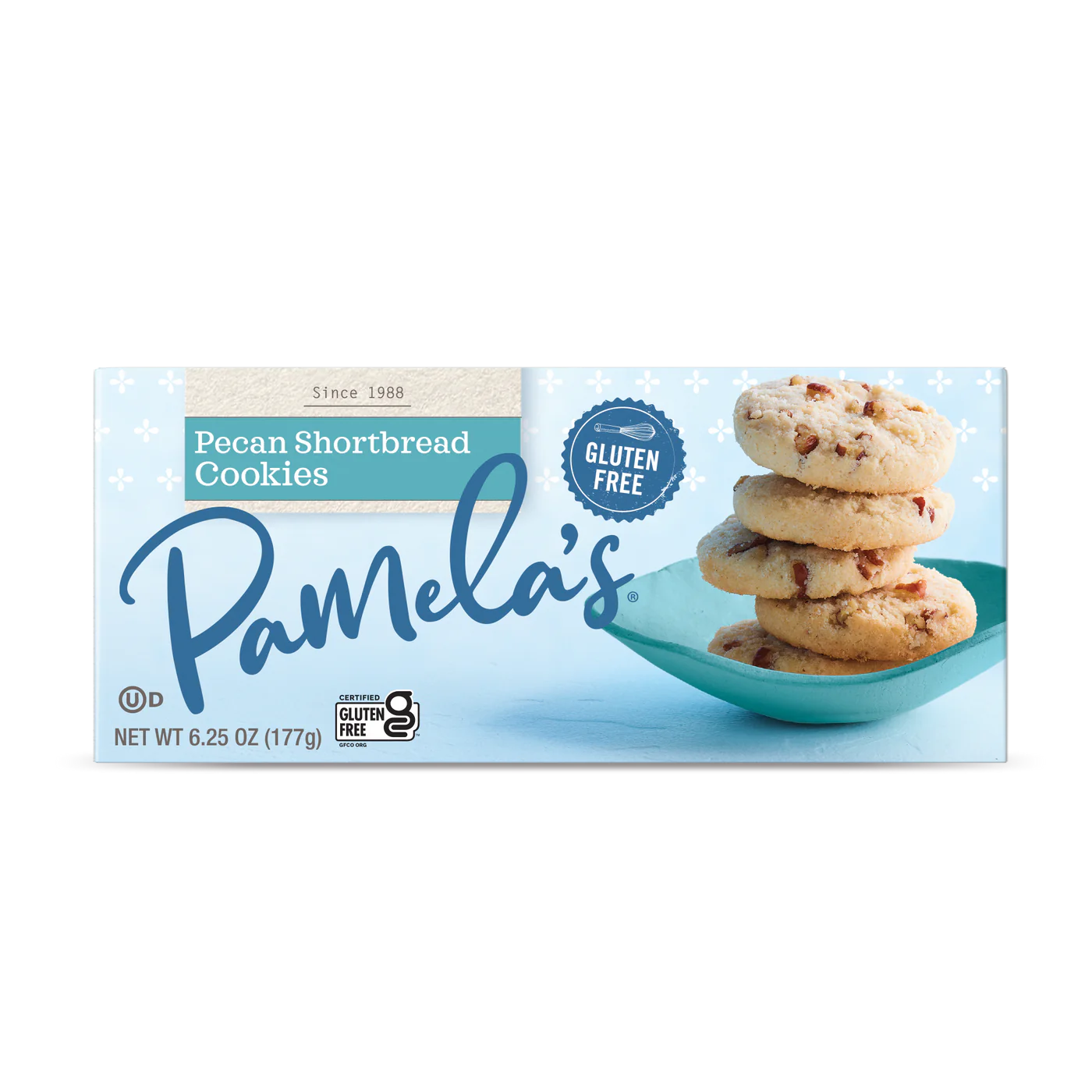 Pamela’s Cookies Pecan Shortbread 4 LB – Pack of 3