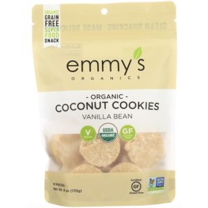 Emmy’s Organics – Coconut Cookies Vanilla Bean, 6oz