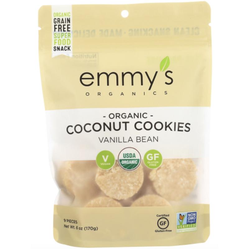 Emmy’s Organics – Coconut Cookies Vanilla Bean, 6oz