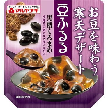 Maruyanagi, Mame Fururu, Kokuto Kuromame, Brown Sugar Kanten Jelly & Black Bean, 120g