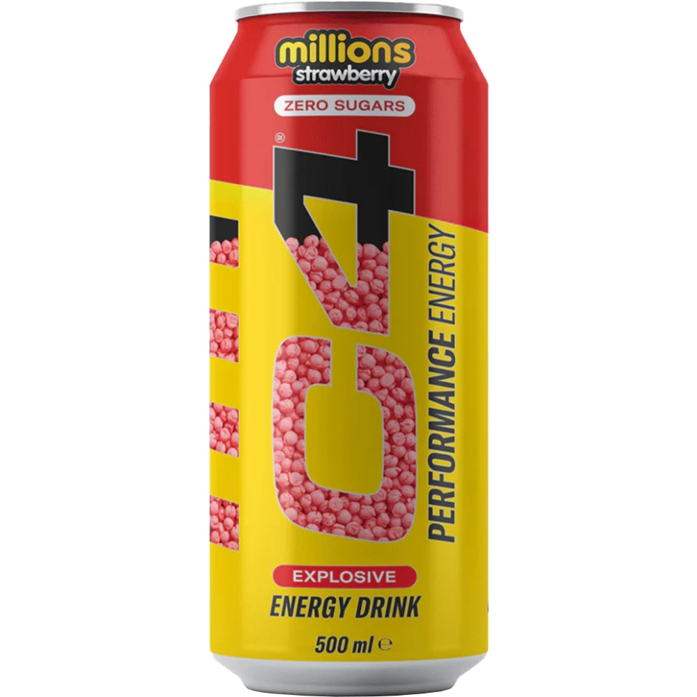 C4 Million Strawberry – Zero Sugar Energy Drink
