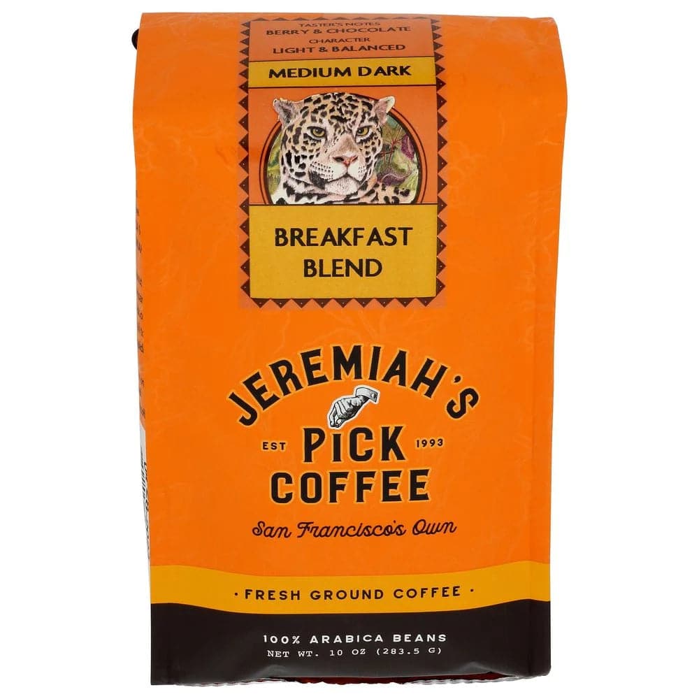 Jeremiah’S Pick Coffee – Breakfast Blend Ground Coffee Medium Dark Roa