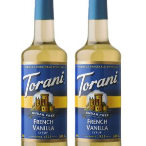 Torani Sugar Free French Vanilla Syrup, 25.4 Ounce (Pack of 2)
