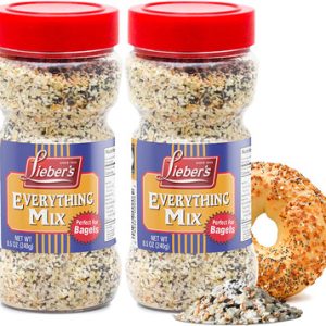 Lieber’s Everything Bagel Seasoning, 8.5 oz (Pack of 2)