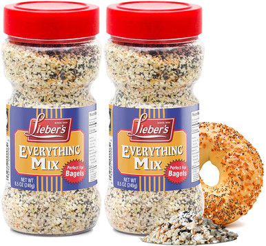 Lieber’s Everything Bagel Seasoning, 8.5 oz (Pack of 2)