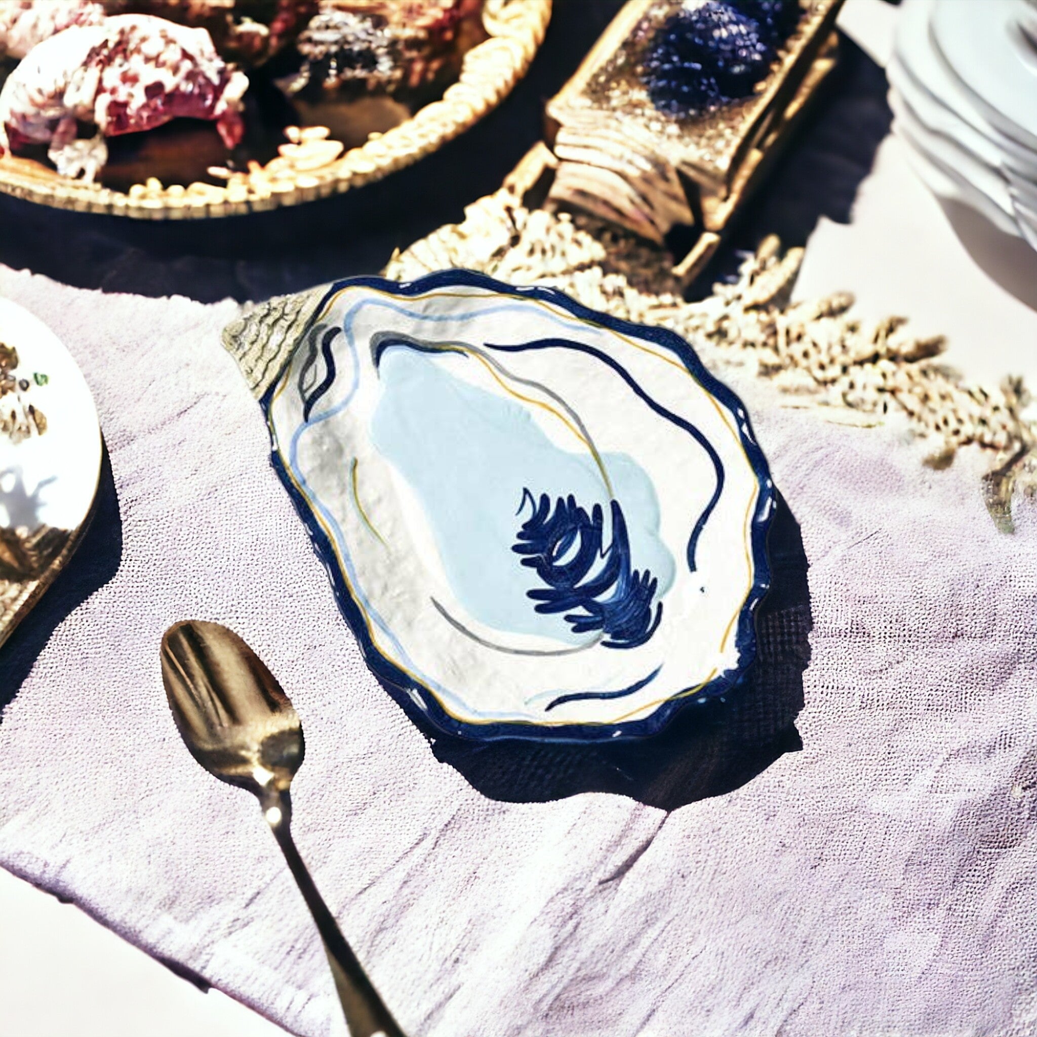 Coton Colors – Oyster Salad Plate